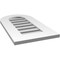 Ekena Millwork Round Top Surface Mount PVC Gable Vent: Functional, w/ 3-1/2"W x 1"P Standard Frame, 14"W x 26"H GVPRT14X2601SF - alternate 2